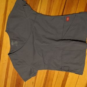 Gray Dickies Scrub Top (S)